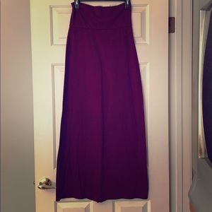 Burgundy Maxi Skirt